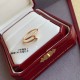 CNC open version, V gold plated 1.0 imitation gold (yardage 5678) Cartier fine version of glossy nail ring   white gold rose gold yellow gold.   to meet your dream of nails counter Cartier China line exclusive debut of t