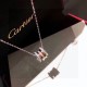 Original quality Cartier Cartier Classic Three Rings Passepartout Necklace S925 sterling silver plated with 18k gold Imported simulated diamonds inlaid Superior color separation plating can be detached to match with the 