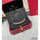 V gold plated 1.0 imitation gold Cartier CNC bullet necklace    The two sides of the small willow nails can be free to shake, very personalized one. Eternal classic Very hot in recent years High-end Micro-setting materia