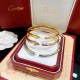 B734   Sterling Silver OEM Cartier New Classic Timeless Leopard Collection Polished Narrow Leopard Bracelet Selected German imported S925 material electroplated with imitation gold 20g weight Ultra-fine workmanship The h