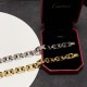 Cartier Cartier card family classic inter-diamond chain   bracelet   tank chain unisex models   men and women can wear! The chain can be cut  zp replica Fine steel quality and color guarantee   exquisite and delicate   m