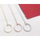 Cartier Cartier Explosive Nail Necklace  S925 silver Counter high quality quality can not be said simply beautiful   spot white gold rose gold two colors to choose   fashion classic never out of date