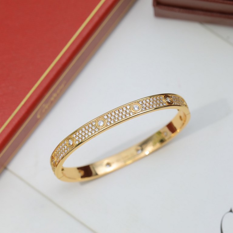 Upgraded version   Cartier full star love bracelet   a suitable for couples dating fashion jewelry  ... Promised to accompany the eternal warmth of the eternal warmth is what I want to give you the courage to go forward 