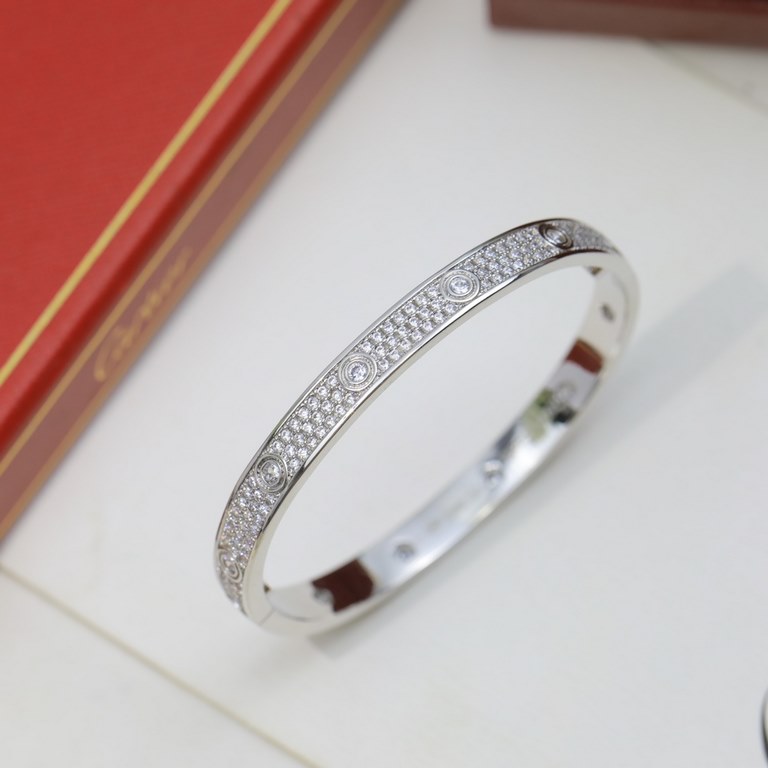 Upgraded version   Cartier full star love bracelet   a suitable for couples dating fashion jewelry  ... Promised to accompany the eternal warmth of the eternal warmth is what I want to give you the courage to go forward 