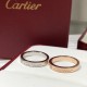 Cartier Cartier Classic Monogram Ring Ultra-fine craftsmanship Exclusive customization Highest grade Wide Cnc engraving Selected German imported s925 sterling silver material plating thick gold Rose gold Platinum Two col