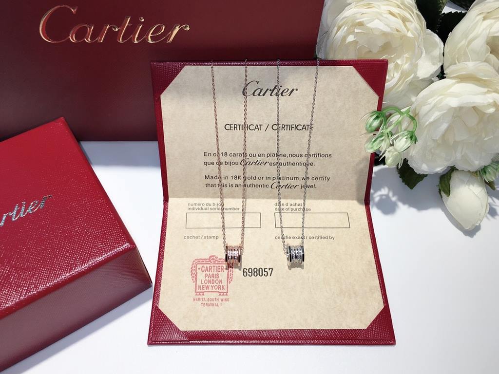 Cartier new screw hexagonal necklace, S925 sterling silver finishing version, three-dimensional, big design, simple and stylish, necklace item number AF29.