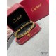 V gold plated 1.0 imitation gold (wide version of the code 18.19) Cartier couple models CNC wide version of the bullet bracelet, the most popular one    The two sides of the small willow nails can be free to shake, a ver