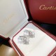 Cartier Cartier Destinee series new ladder square diamond single diamond earrings low-profile luxury content Selected German imports V gold material plating thick gold color does not fade and not allergic to ultra-fine w