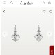 Cartier Cartier Destinee series new ladder square diamond single diamond earrings low-profile luxury content Selected German imports V gold material plating thick gold color does not fade and not allergic to ultra-fine w