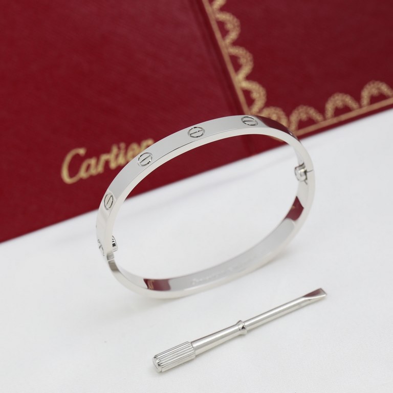 CNC version   Cartier classic diamond-free love bracelet, years of word-of-mouth models. The use of sub-gold material plating 18K gold thick gold does not fade Original CNC machine cutting process! Special promise the de