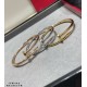 V gold plated 1.0 imitation gold DB original lettering CNC version Cartier rough glossy studs bracelet       Cartier Cartier Juste un Clou Studs Bracelet Classics Three colors complete Couples gift (Let's Stick Together)