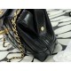 ￥Chane1 24A mini Handmade Visitor Series Doctor's Bag AS4109 The real thing is super beautiful oil wax leather with metal chain Classic diamond lattice design Retro and fashionable show noble and elegant Very much like a