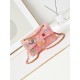 Chanel 24c emblem pink CF  Every accessory is artisanal    Orange and pink gradient tweed ~ really beautiful~Large 23cm