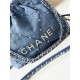 24S Denim StaplesHidden big pop-up wow!Casual high-level wash denim blue how can be so good ah ~ and then embellished with silver CHANEL letters that the spontaneity of the rate of sex immediately came out!Whether it is 