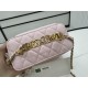 A96069 Chanel Sheepskin Handle Cosmetic Bag The handle is very distinctive Heavy-duty metal handle At first glance, I fell in love with the imported sheepskin texture is smooth and delicate First of all, it is comfortabl