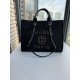 CHANEL 66941 #Large Beach Cowboy Canvas Bag  chanel deauville  SpringSummer Dubai Resort Collection Classic Shopping Bag with Handle Large Mommy Bag Summer Fashion Partner Casual Versatile [Delightful] More and more natu