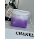 CHANEL3980 gradient 24S new mini 22bag too good to look at it This color is small and exquisite, exudes unparalleled high-level luxury, people can not resist, as if it were a finely crafted work of art, porcelain CHANEL 