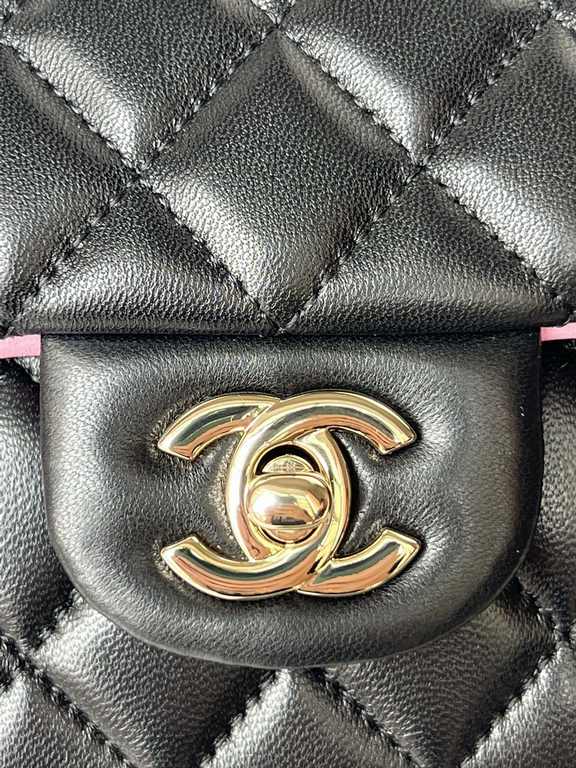 Chanel 21K latest Mini CF handle handbag AS2431 Classic diamond lattice flap bag decorated with exquisite classic chain with handheld, delicate sheepskin embellish the handbag, stand out, interpretation of timeless!   el