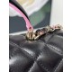 Chanel 21K latest Mini CF handle handbag AS2431 Classic diamond lattice flap bag decorated with exquisite classic chain with handheld, delicate sheepskin embellish the handbag, stand out, interpretation of timeless!   el