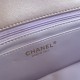 Chanel 24K latest Mini CF handle handbag Classic diamond lattice mouth cover bag decorated with exquisite classic chain with handheld, imported mirror material is really quite sunny [color] seems to be the same as the Am