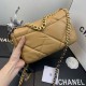 Chane-l small incense 2019 new Model AS1160 2019 fall and winter large diamond lattice tofu bag imported sheepskin single mouth bag Ancient silver white lat gold 3 kinds of metal mixed shoulder straps Coarse chain highli