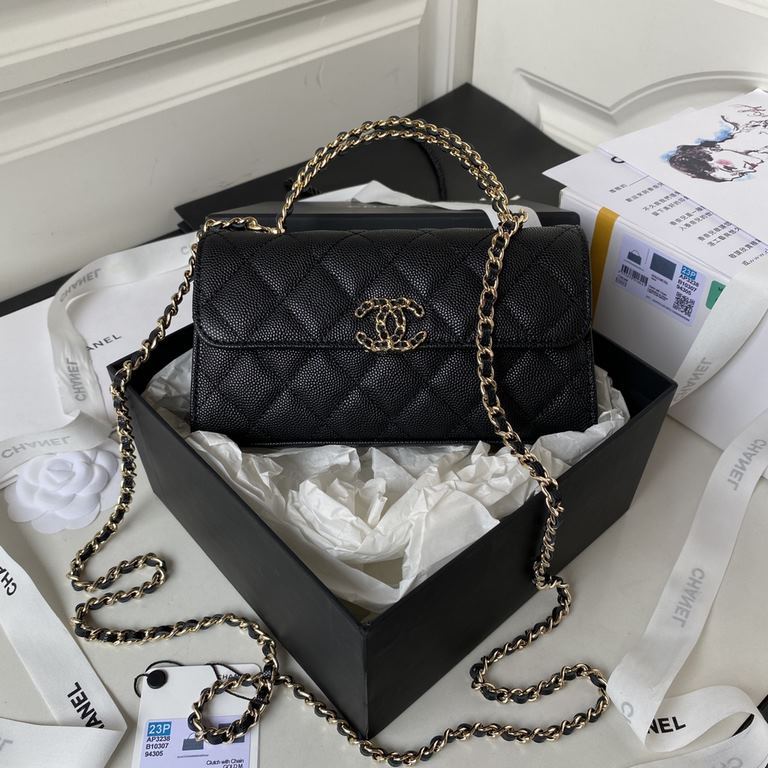 ￥Chane1 23p Chanel Dark Horse Kelly Long Handle Bag ModelA  MaterialLychee cowhide leather  super positive one long model can put the cell phone no waste no matter hand pump or diagonal pre are good to see o dark horse  