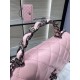 23K New Liao color rhinestone handle organza bag Double WOC rhinestone with cowhide AY Size18.5×11×6cm