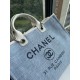 CHANEL 66941 #Large Beach Cowboy Canvas Bag  chanel deauville  SpringSummer Dubai Resort Collection Classic Shopping Bag with Handle Large Mommy Bag Summer Fashion Partner Casual Versatile [Delightful] More and more natu