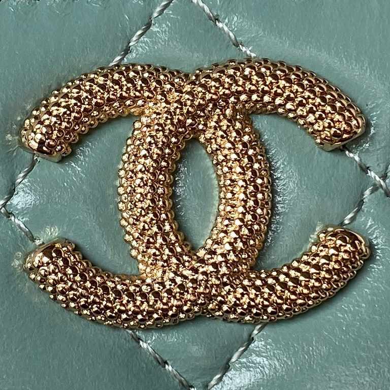 ￥Chane1 24p woc pearl handle A embossed double C  logo high value details full of too exquisite ah wax leather texture look extraordinarily expensive The more you look the more you like this elegant and exquisite design 