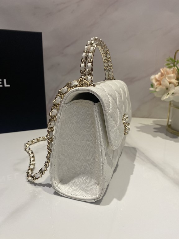 Too small CHANL [23P The season's hottest, hottest Kelly cowhide handle bag]Cross chain hand withdrawals can also be crossbody, too artisticAS3237 Size 10166cm