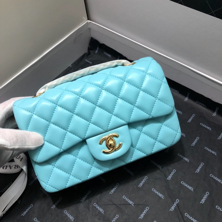 Upgraded  Chanel CF Mini 1116 small bag summer than to prepare   the most small C iconic leather through the chain as classics bags masterpiece authentic price soared conservative design with a variety of colorful decor 