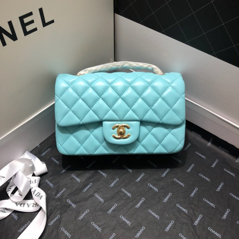 Upgraded  Chanel CF Mini 1116 small bag summer than to prepare   the most small C iconic leather through the chain as classics bags masterpiece authentic price soared conservative design with a variety of colorful decor 