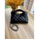 CHANEL Chanel 24S Latest 31 Mini Shopper Bag in Oiled Lambskin Leather and Gold Gold.Model A , size 17.5x20.5x3.5cm