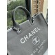 CHANEL 66941 #Large Beach Cowboy Canvas Bag  chanel deauville  SpringSummer Dubai Resort Collection Classic Shopping Bag with Handle Large Mommy Bag Summer Fashion Partner Casual Versatile [Delightful] More and more natu