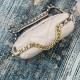 Chane-l small incense 2019 new Model AS1160 2019 fall and winter large diamond lattice tofu bag imported sheepskin single mouth bag Ancient silver white lat gold 3 kinds of metal mixed shoulder straps Coarse chain highli