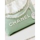 24S New mini 22bagIt's so pretty in this color! Small and exquisite, exudes unparalleled high-level luxury, irresistible, as if it were a finely crafted work of art, porcelain!CHANEL letters embellishment, glittering, th