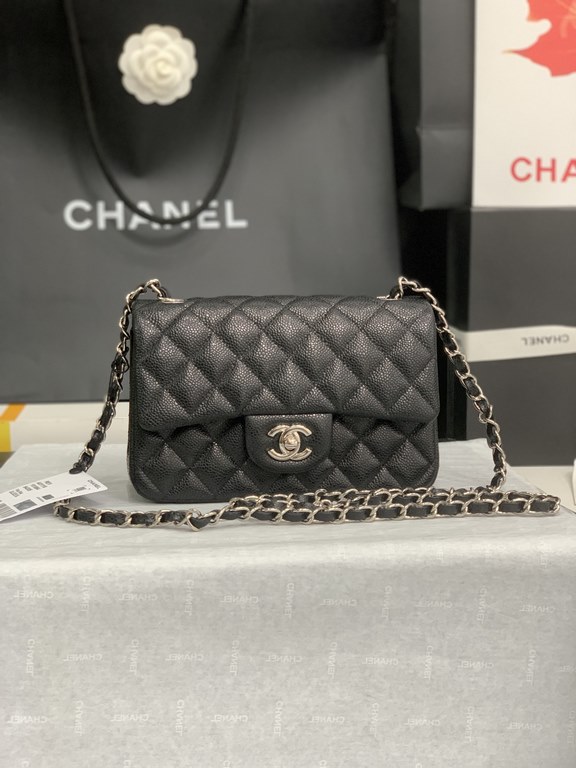 . Upgraded  Chanel CF Mini 1116 small bag summer than to prepare   The most small C's iconic leather through the chain as classics bags masterpiece authentic price soared conservative design with a variety of colorful de