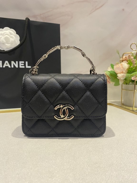 chanel 22cc springsummer collection [pleasant] enamel handle small satchelGenuine Premium dollar purchase It's so hard! Genuine now a good many to premium, can only blame the designer is too good, always design such a cu