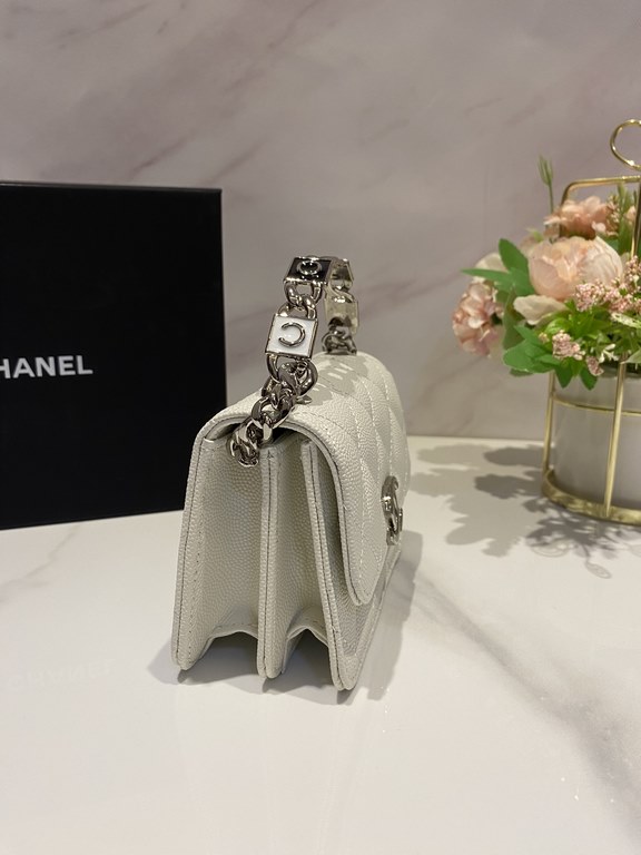 chanel 22cc springsummer collection [pleasant] enamel handle small satchelGenuine Premium dollar purchase It's so hard! Genuine now a good many to premium, can only blame the designer is too good, always design such a cu