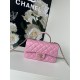 Chanel 21K latest Mini CF handle handbag AS2431 Classic diamond lattice flap bag decorated with exquisite classic chain with handheld, delicate sheepskin embellish the handbag, stand out, interpretation of timeless!   el