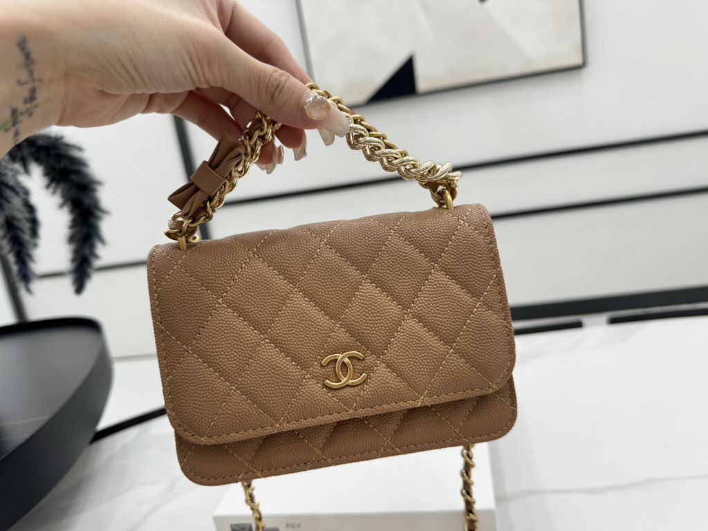 A96074 Chanel 24s organ bag new woc bow Too beautiful. Knot really teenage heart bursting tongue is a thousand gold Miss back paragraph undoubtedly, bow small incense bag bag, this can not put the phone Oh   to hand carr