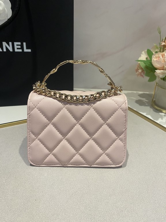 chanel 22cc springsummer collection [pleasant] enamel handle small satchelGenuine Premium dollar purchase It's so hard! Genuine now a good many to premium, can only blame the designer is too good, always design such a cu