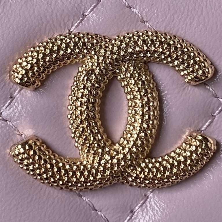 ￥Chane1 24p woc pearl handle A embossed double C  logo high value details full of too exquisite ah wax leather texture look extraordinarily expensive The more you look the more you like this elegant and exquisite design 