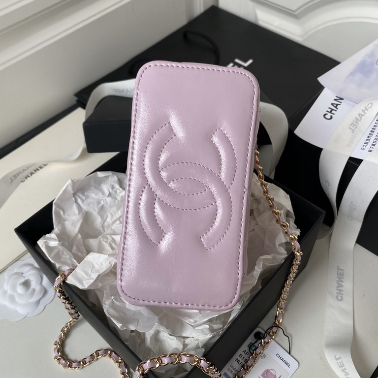 ￥Chane1 24p woc pearl handle A embossed double C  logo high value details full of too exquisite ah wax leather texture look extraordinarily expensive The more you look the more you like this elegant and exquisite design 