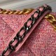 Tweed series CHANE1 ~ AS1160 warm and sweet as a dream of a splash of color ~ exudes a delightful color charm Whether it is the soft texture or delicate chain are super nice da ~ carry as if you have the news of spring a