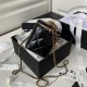 ￥ CHANEC double gold ball box A This season's new double gold ball I really cute!At a glance fell in love with this bagClassic black gold Double gold balls Chain adjustable length Hand carry crossbody and shoulder Capaci