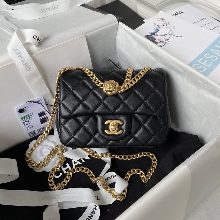 ￥   Chanel Chanel 23s camellia adjustable buckle series   small AS4040   each year s series staple design continues the classic heritage of the past gold ball gold column soccer walnut ball love adjustable buckle is very