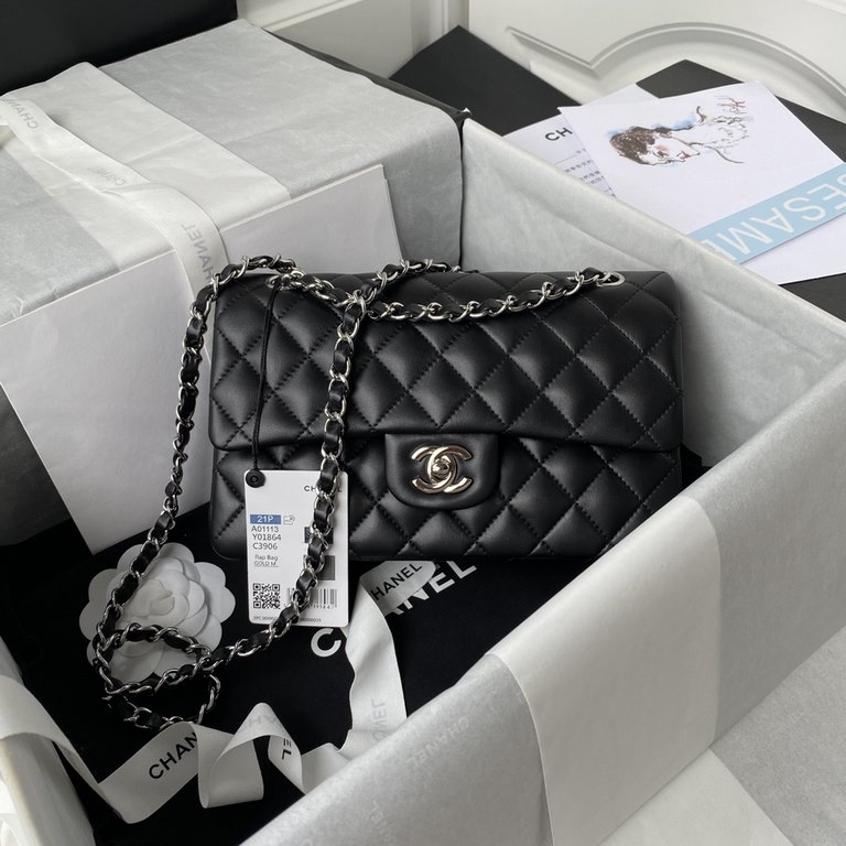 High-end customized products Chane1 Classic Flap Bag A01113. Interpretation of the classic Chane1, elegant, simple and exquisite! Counter synchronization update Latest version ZP perfect version reproduction Medium Size 