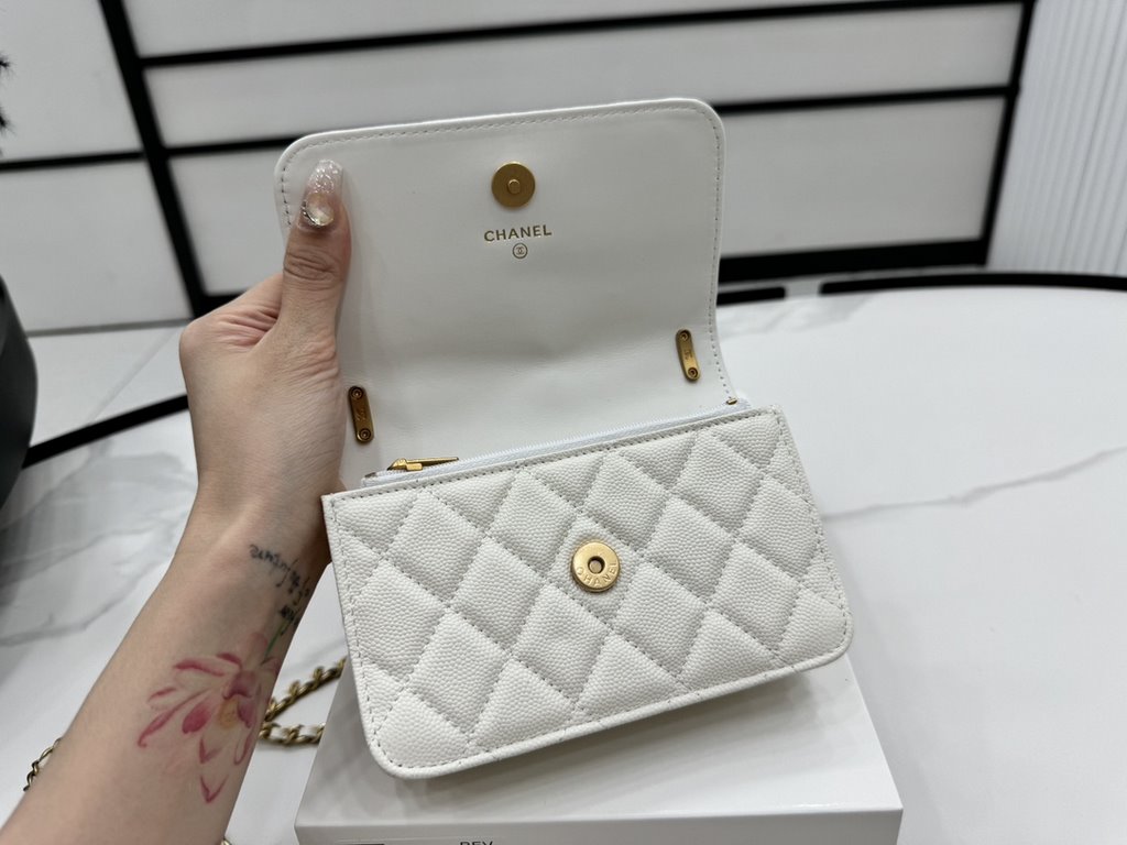 A96074 Chanel 24s organ bag new woc bow Too beautiful. Knot really teenage heart bursting tongue is a thousand gold Miss back paragraph undoubtedly, bow small incense bag bag, this can not put the phone Oh   to hand carr