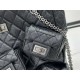 AS2698 Chanel Multi Pocket Limited Edition Shopping Bag Vintage Tire Cowhide Shopping Bag Buy one with five comes with a blind box of the biker bag High-class sense of explosion unattainable a bag Circulation is small hi